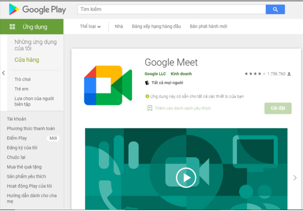 Cách cài đặt Google Meet học trực tuyến trên điện thoại, máy tính