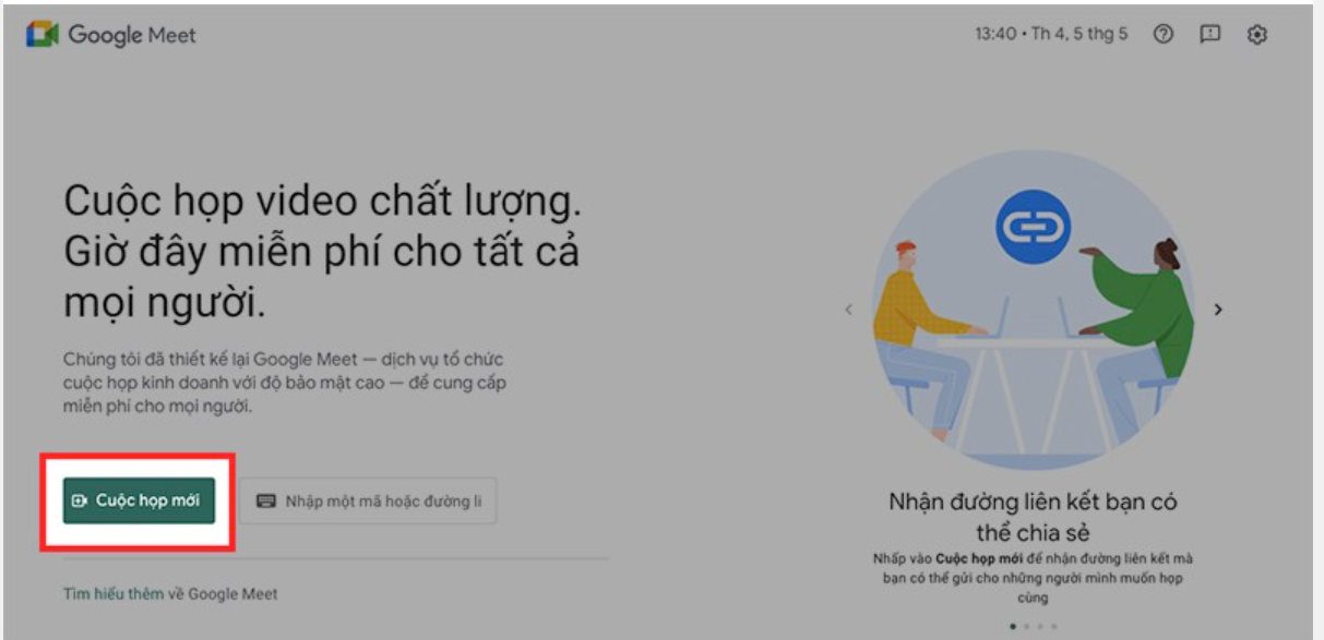Cách cài đặt Google Meet học trực tuyến trên điện thoại, máy tính