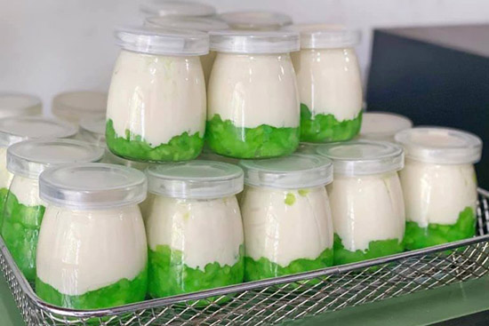 Sữa chua cốm xanh