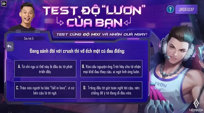 Đáp án test độ lươn của bạn Liên quân chính xác nhất 2023