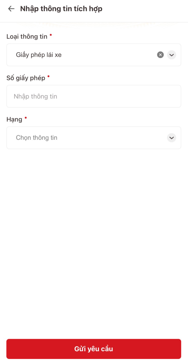 Hướng dẫn cách tích hợp 4 loại giấy tờ/thông tin vào VNeID