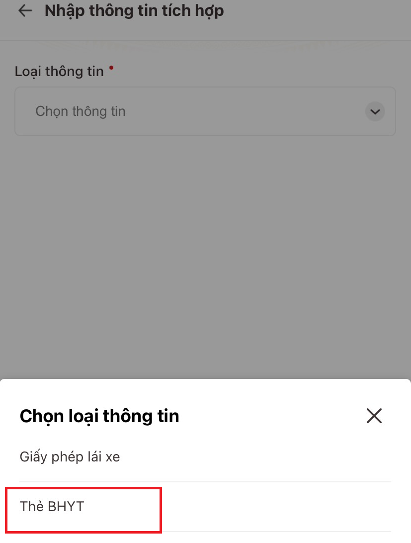 Hướng dẫn cách tích hợp 4 loại giấy tờ/thông tin vào VNeID
