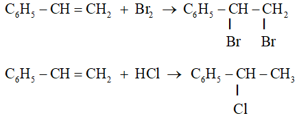 Cân bằng phương trình: C6H5−CH=CH2 + KMnO4 → C6H5COOK + K2CO3 + MnO2 + KOH + H2O