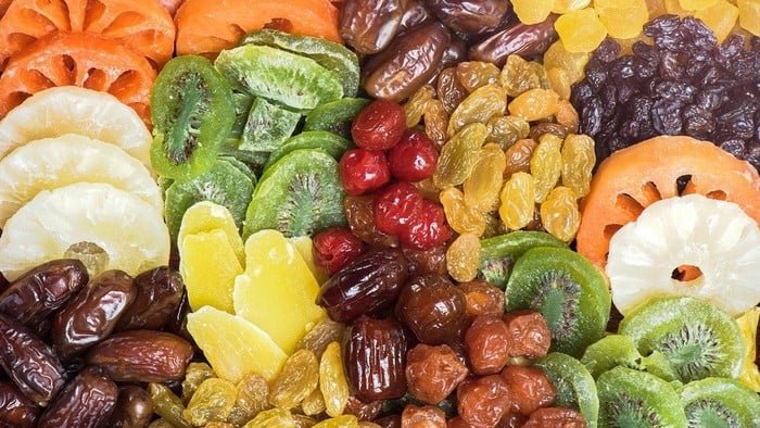 Rau và trái cây sấy khô