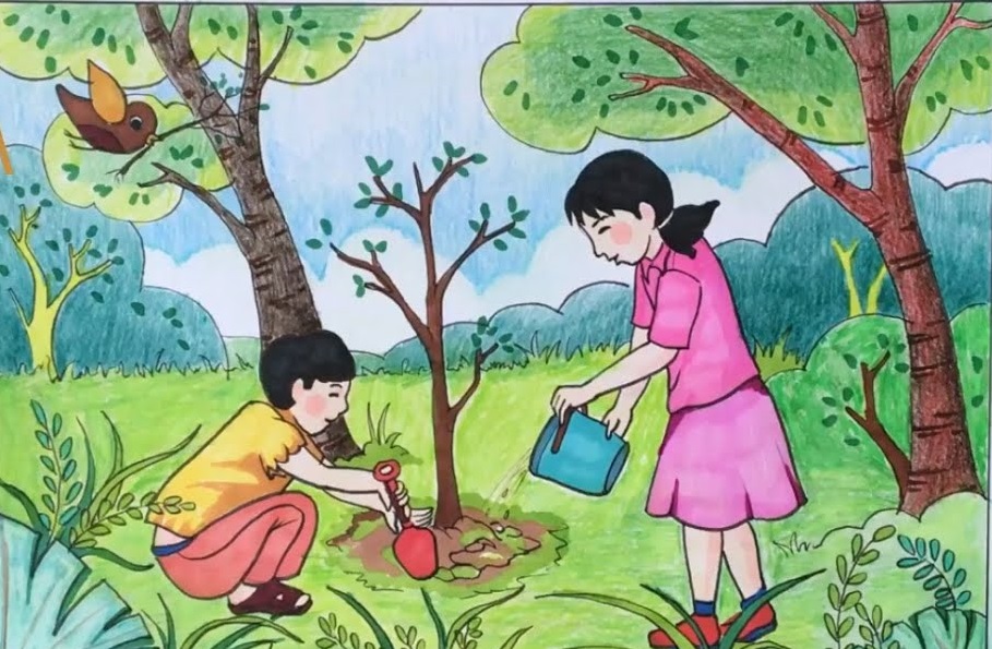 Vẽ tranh Vì môi trường tương lai đẹp, ý nghĩa mới nhất 2023