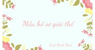 Mẫu hồ sơ giải thể công ty cổ phần