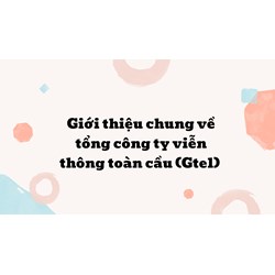 Giới thiệu chung về tổng công ty viễn thông toàn cầu (Gtel)