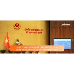 Hiệu lực của Luật thuế thu nhập cá nhân năm 2025