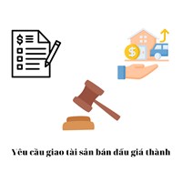 Yêu cầu giao tài sản bán đấu giá thành
