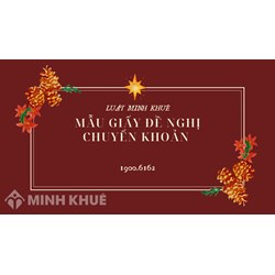 Mẫu giấy đề nghị chuyển khoản