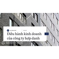 Điều hành kinh doanh của công ty hợp danh theo quy định?