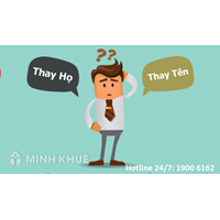 Thủ tục thay đổi họ cho con thực hiện như thế nào ? Người trên 18 tuổi có được đổi họ tên không ?