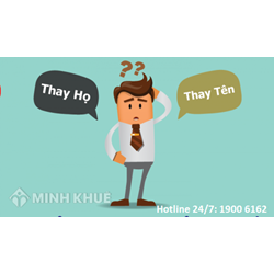Thủ tục thay đổi họ cho con thực hiện như thế nào ? Người trên 18 tuổi có được đổi họ tên không ?