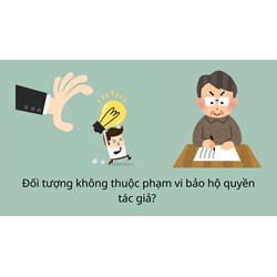 Đối tượng nào không thuộc phạm vi bảo hộ quyền tác giả ?