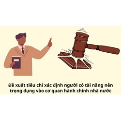 Đề xuất tiêu chí xác định người có tài năng nên trọng dụng vào cơ quan hành chính nhà nước