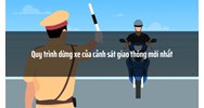 Quy trình dừng xe của cảnh sát giao thông hợp pháp và đúng luật