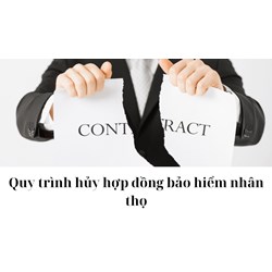 Quy trình hủy hợp đồng bảo hiểm nhân thọ đúng luật?