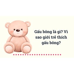 Gấu bông là gì? Vì sao giới trẻ thích gấu bông?