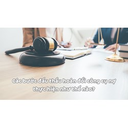 Các bước đấu thầu hoán đổi công cụ nợ thực hiện như thế nào?