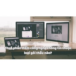 Thuê phần mềm công nghệ thông tin thuộc loại gói thầu nào?