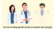 Yêu cầu về bằng cấp đối với bác sĩ tại bệnh viện công lập