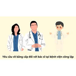 Yêu cầu về bằng cấp đối với bác sĩ tại bệnh viện công lập