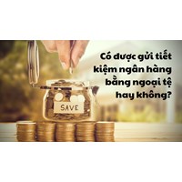 Có được gửi tiết kiệm ngân hàng bằng ngoại tệ hay không?