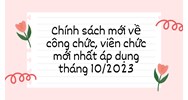 Chính sách mới về công chức, viên chức mới nhất đang áp dụng