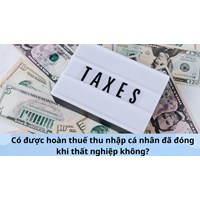 Có được hoàn thuế thu nhập cá nhân đã đóng khi thất nghiệp không?