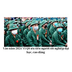 Có ưu tiên người tốt nghiệp đại học, cao đẳng nhập ngũ?