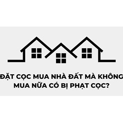 Đặt cọc mua nhà đất mà không mua nữa có bị phạt cọc?