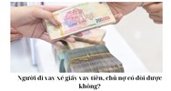 Người đi vay xé giấy vay tiền, chủ nợ có đòi được không?
