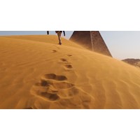 Phân tích hình ảnh bãi cát và người đi trên bãi cát hay nhất