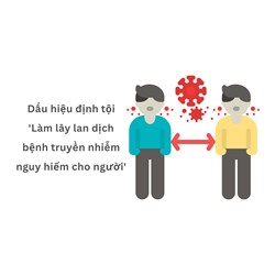 Dấu hiệu định tội 'Làm lây lan dịch bệnh truyền nhiễm nguy hiểm cho người'
