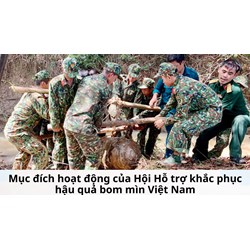 Mục đích hoạt động của Hội Hỗ trợ khắc phục hậu quả bom mìn Việt Nam