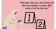 Thời gian đào tạo cấp Chứng chỉ đào tạo nghiệp vụ giám định pháp y tối đa bao lâu?