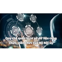 Quy chế quản lý cơ sở dữ liệu công chức, viên chức của Bộ Nội vụ