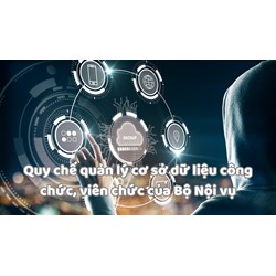 Quy chế quản lý cơ sở dữ liệu công chức, viên chức của Bộ Nội vụ