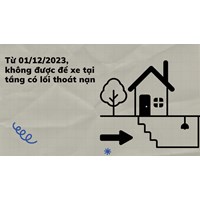 Quy định mới không được để xe tại tầng có lối thoát nạn