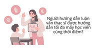 Người hướng dẫn luận văn thạc sĩ được hướng dẫn tối đa mấy học viên cùng thời điểm?