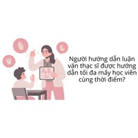 Người hướng dẫn luận văn thạc sĩ được hướng dẫn tối đa mấy học viên cùng thời điểm?