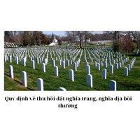 Quy định về thu hồi đất nghĩa trang, nghĩa địa bồi thường