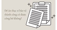 Đề án thạc sĩ bảo vệ thành công có được công bố không?
