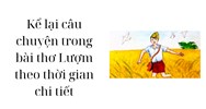 Kể lại câu chuyện trong bài thơ Lượm theo thời gian chi tiết