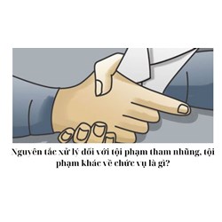 Nguyên tắc xử lý đối với tội phạm tham nhũng, tội phạm khác về chức vụ là gì?