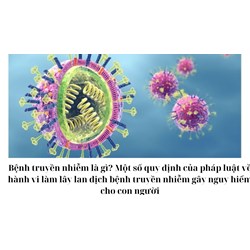 Bệnh truyền nhiễm là gì? Một số quy định của pháp luật về hành vi làm lây lan dịch bệnh truyền nhiễm gây nguy hiểm cho con người