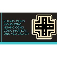Khi xây dựng mới đường ngang công cộng phải đáp ứng yêu cầu gì?
