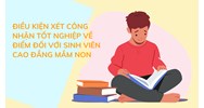 Điều kiện xét công nhận tốt nghiệp về điểm đối với sinh viên cao đẳng mầm non