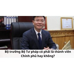 Bộ trưởng Bộ Tư pháp có phải là thành viên Chính phủ hay không?