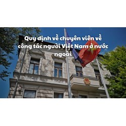 Quy định về chuyên viên về công tác người Việt Nam ở nước ngoài
